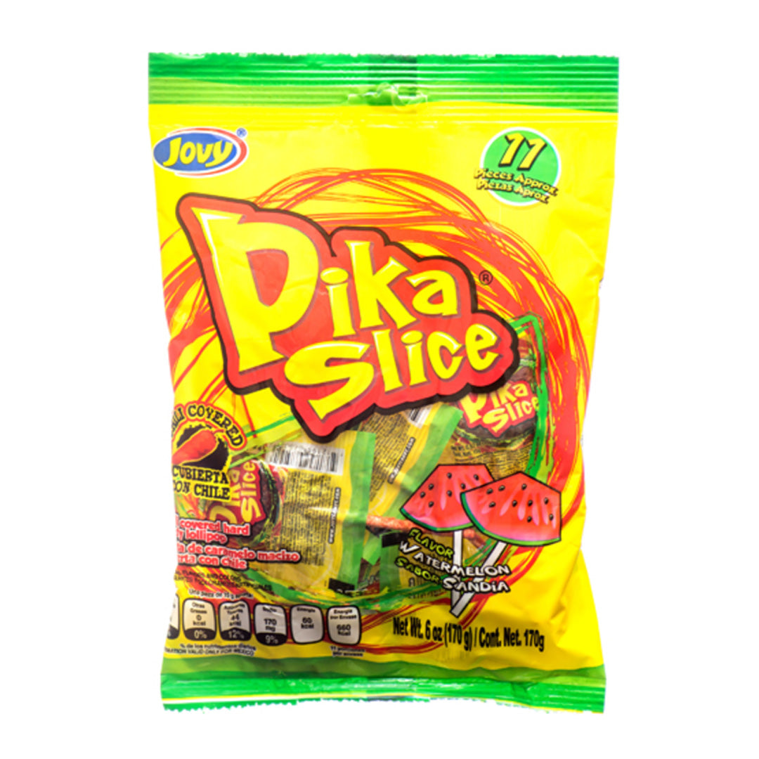 JOVY PIKA SLICE LOLLIPOPS SANDIA 6 OZ