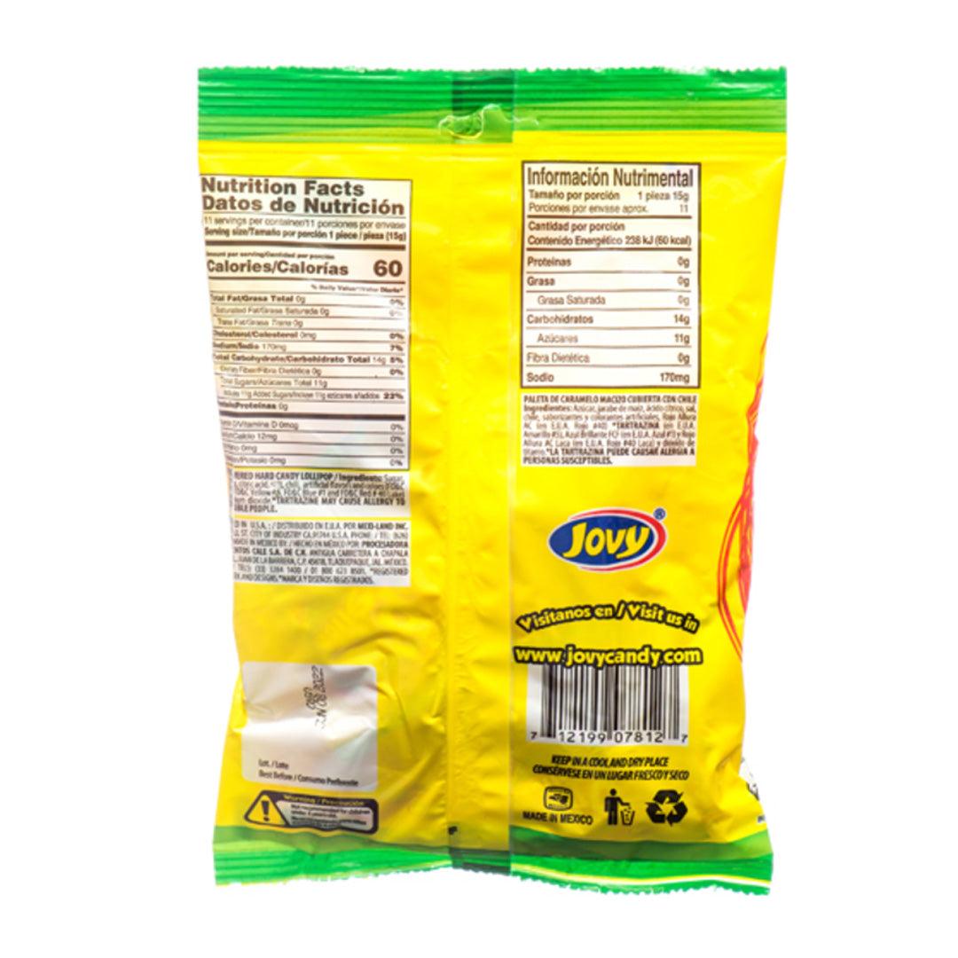 JOVY PIKA SLICE LOLLIPOPS SANDIA 6 OZ