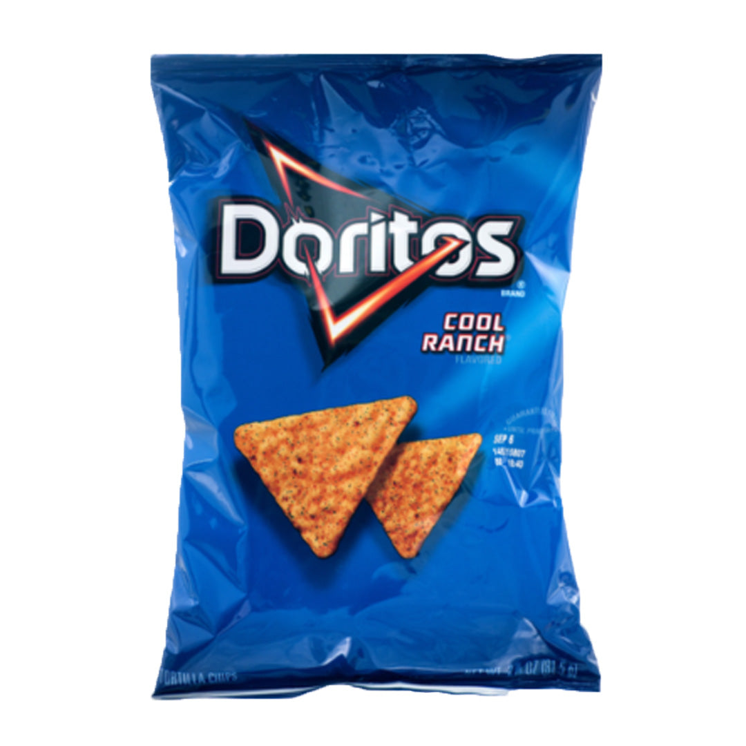 FRITO LAY XVL DORITOS TORTILLA CHIPS COOL RANCH 2.5 OZ