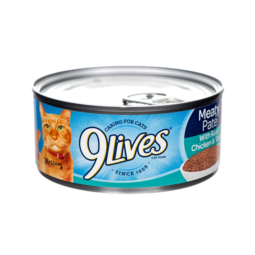 9 LIVES CAT FOOD CHICKEN & TUNA DINNER 5.5 OZ