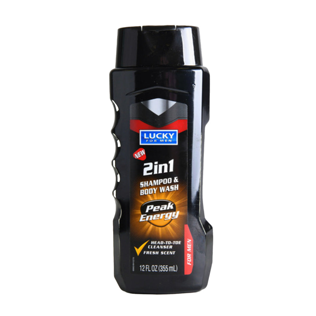 LUCKY BODY WASH FOR MEN PEAK ENERGY 12 OZ