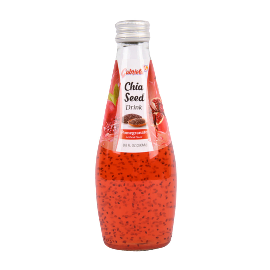 GABRIELA CHIA SEED DRINK POMEGRANATE 9.8 OZ + CRV